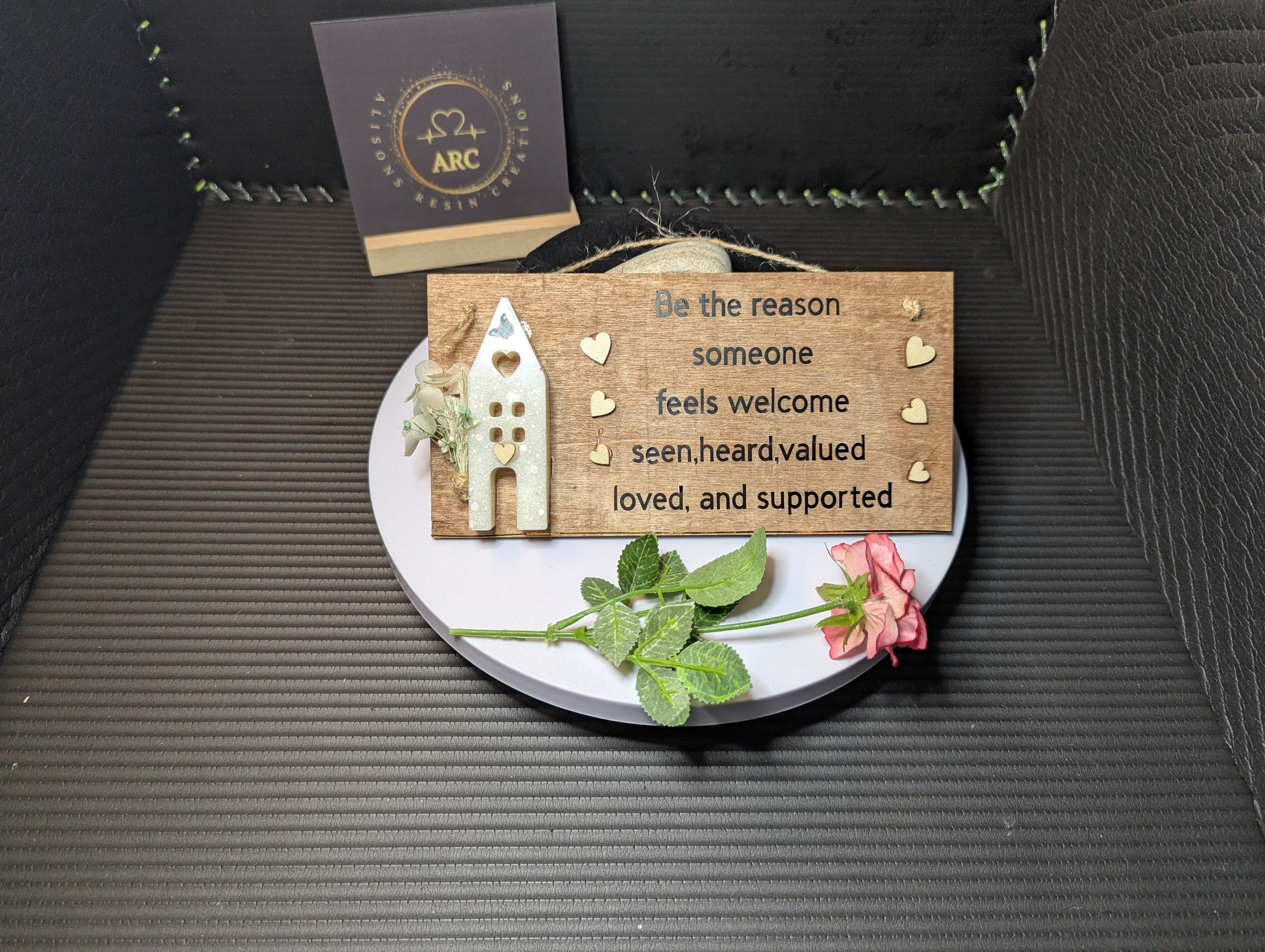 Uplifting House Quote Plaque