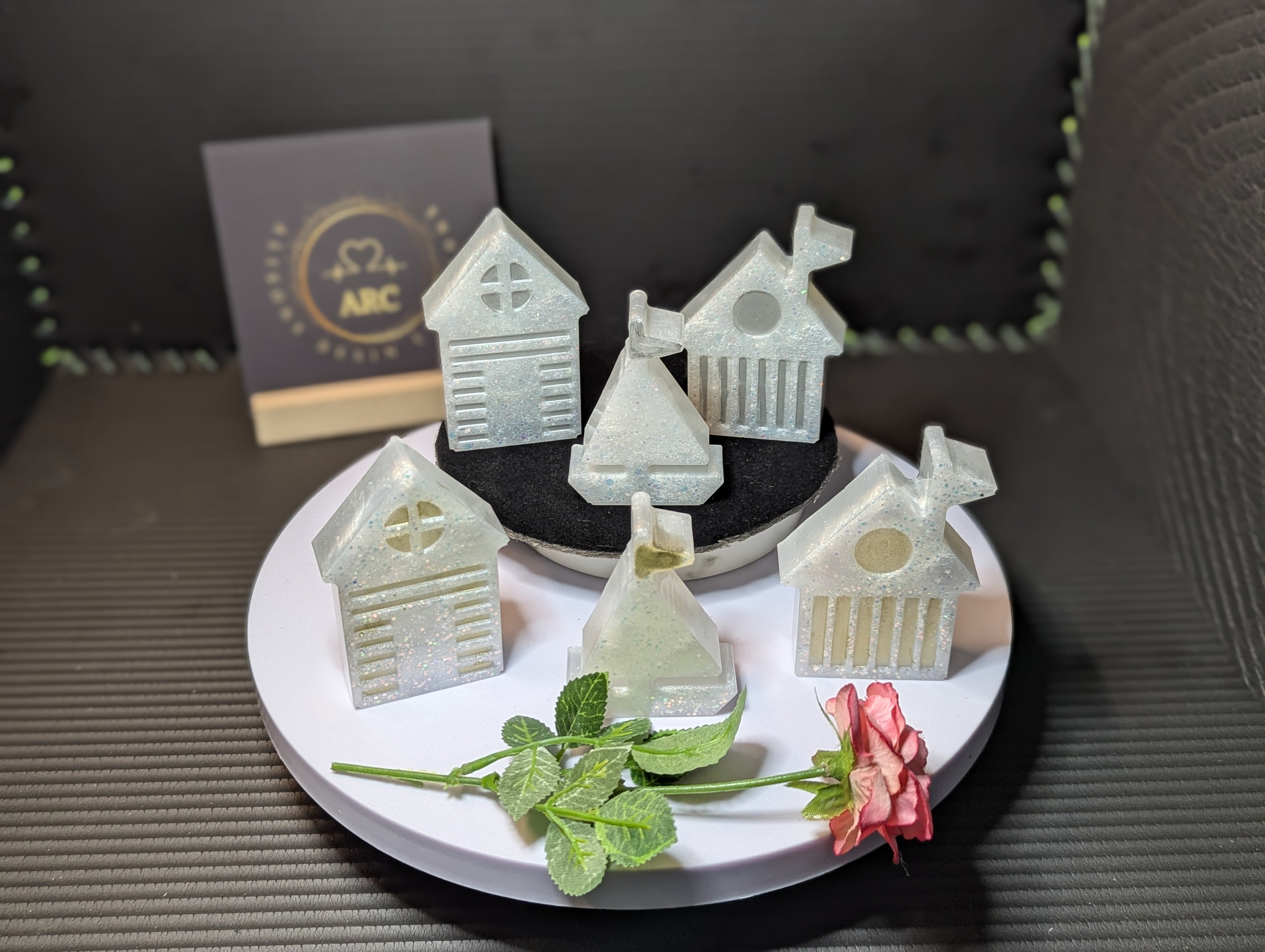 Playful Beech Huts And Sail Boat Set of 3