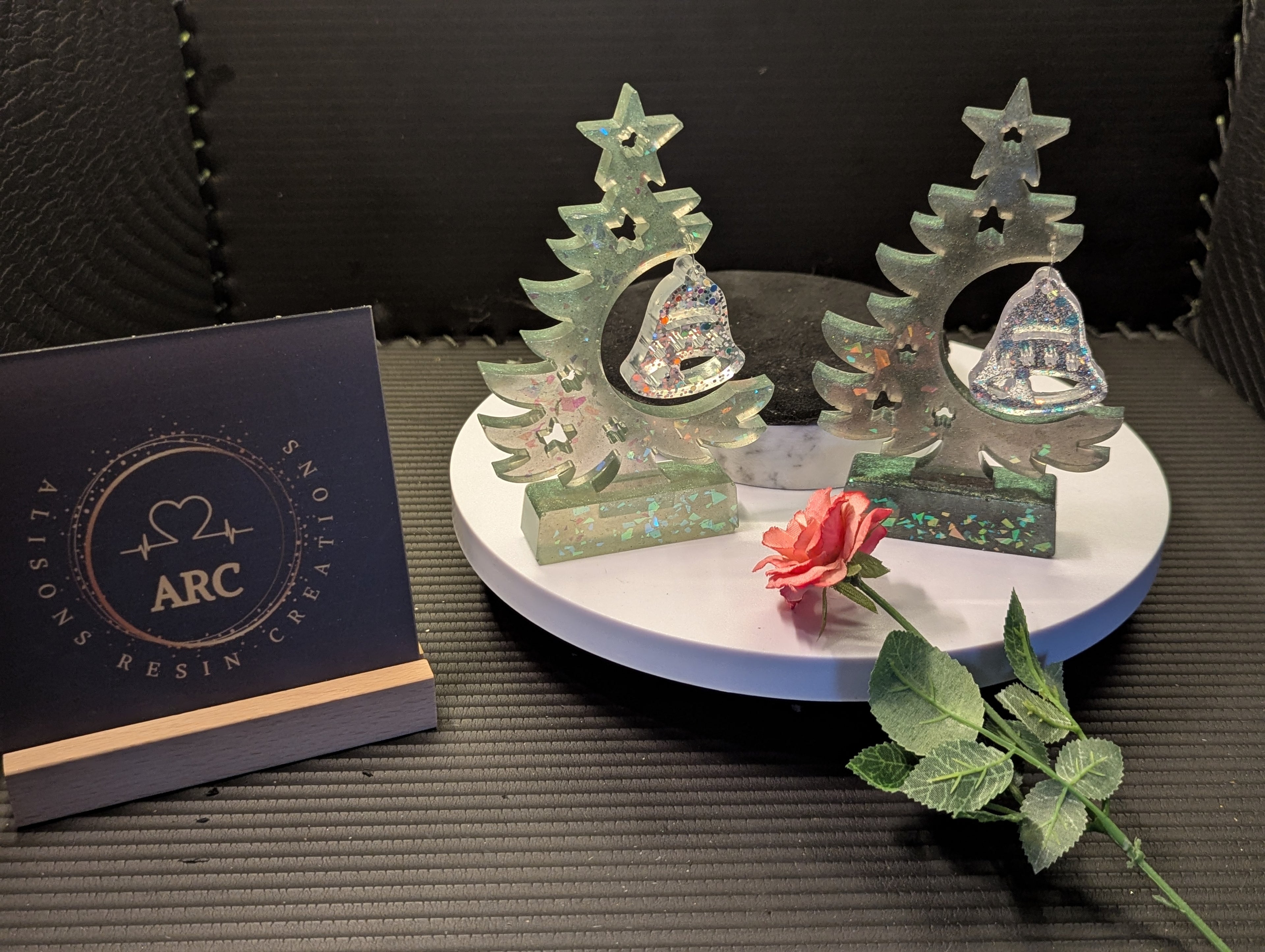 Small Christmas Tree with Bell Hanging ornament