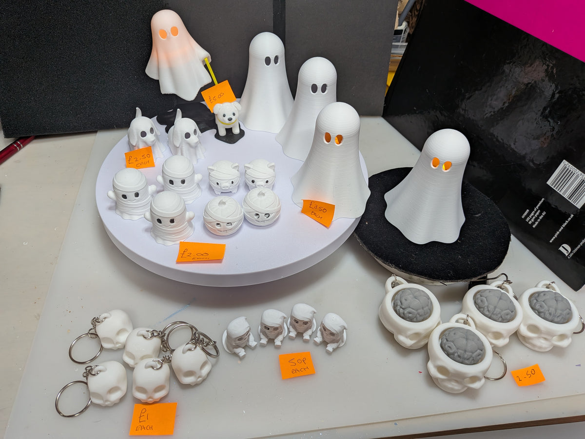Halloween Ghost Mummies 3D Printed