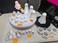 Halloween Light Up Ghost walking a Dog 3D Printed