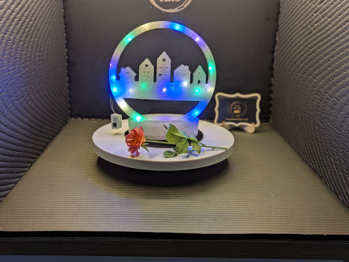 Big Coloured Light Up House Scene