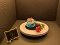 Flower Cup Saucer - Blue