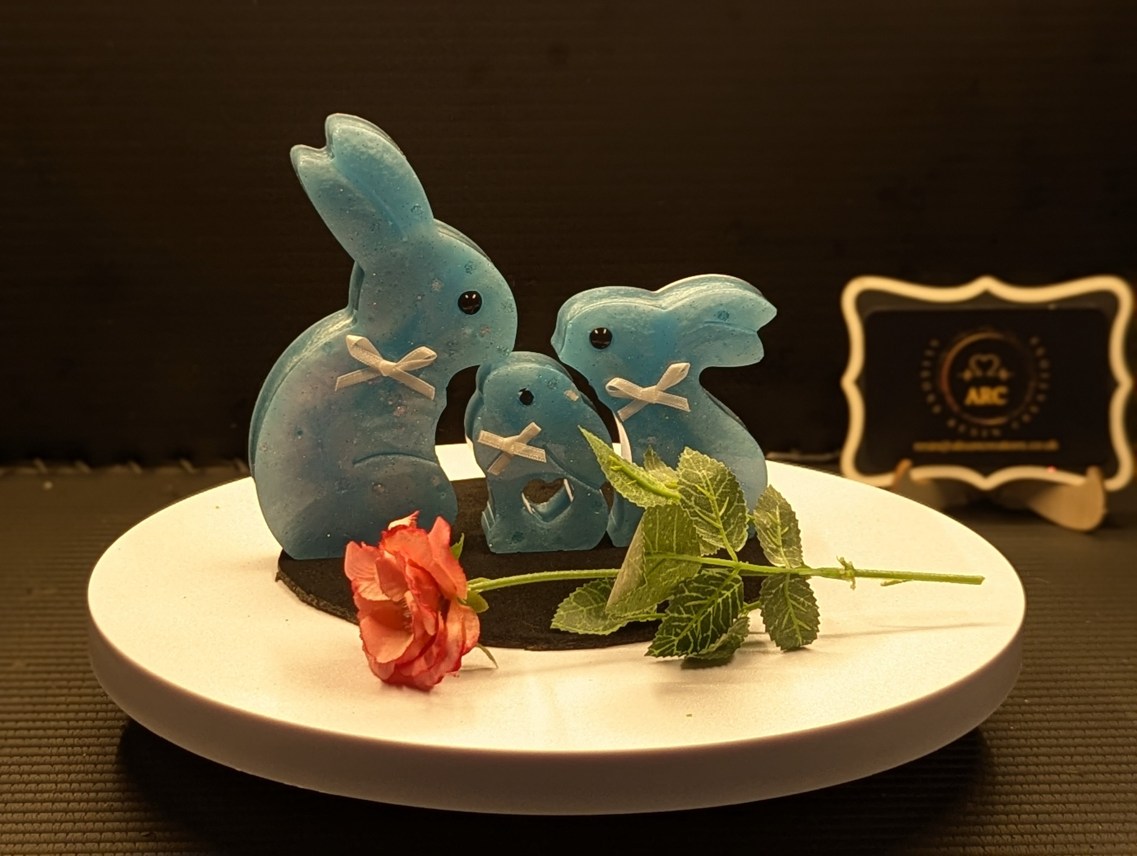 Set Of 3 Bunnys - Blue
