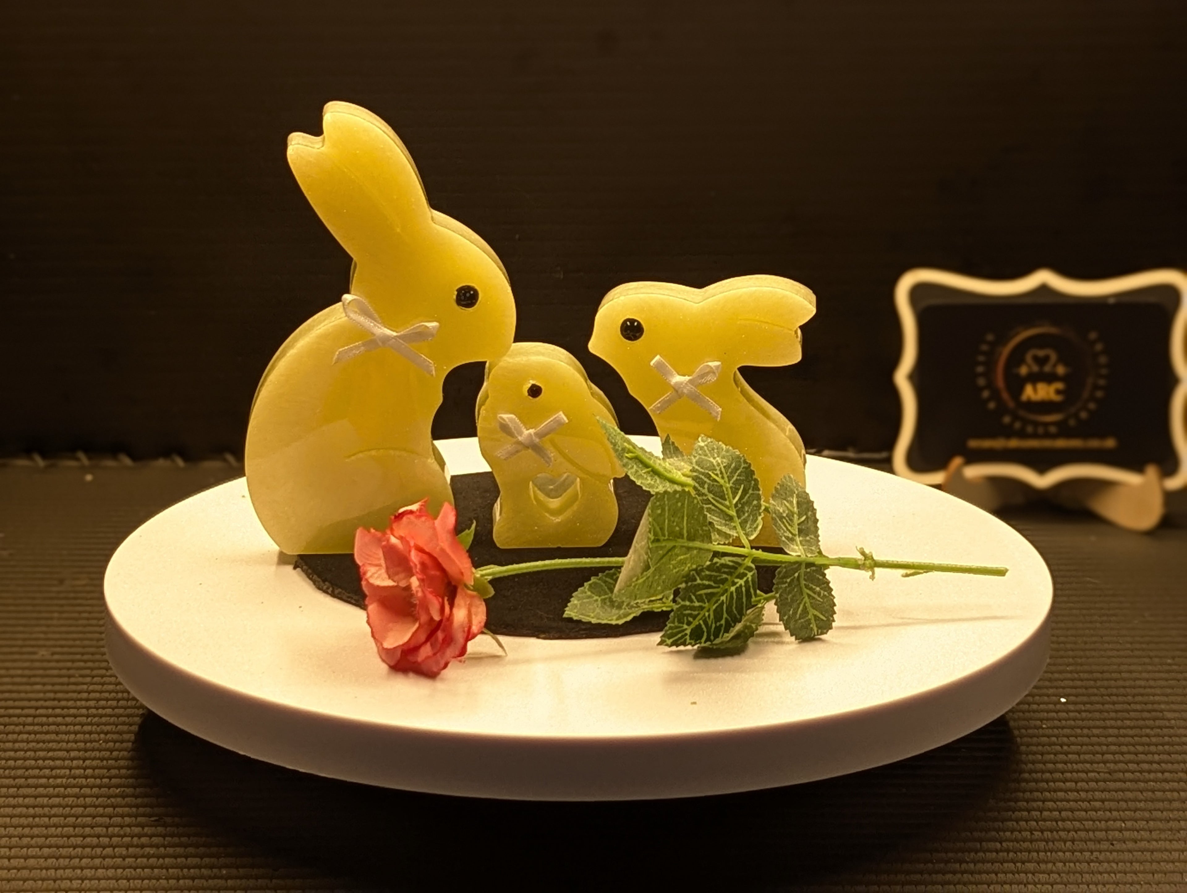Set Of 3 Bunnys - Yellow