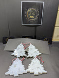 Whiteb Hanging Xmas Trees